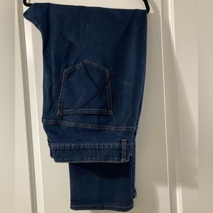 Lane Bryant straight leg jeans with tighter tummy control. Size 28.
